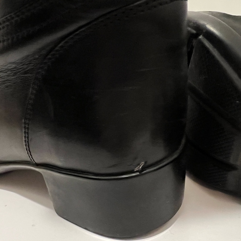 Prada Knee High Black Leather Zip Boots Size 7.5 - Picture 9 of 9